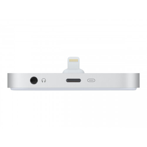 Apple iPhone Lightning Dock - Docking station - silver - for iPhone 5, 5c, 5s, 6, 6 Plus, 6s, 6s Plus, SE; iPod touch (5G, 6G)