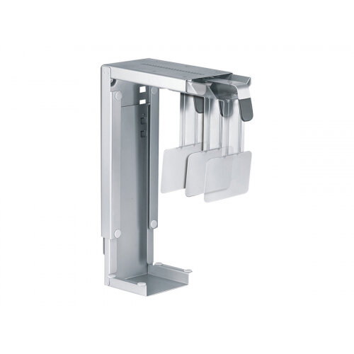 Neomounts by Newstar Under Desk & On-Wall PC Mount (Suitable PC Dimensions -Height: 30-53 cm / Width: 8-22 cm) - Silver