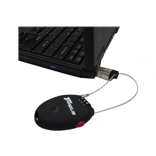 Targus Retractable Cable Travel Lock - Security cable lock - black - 73 cm Targus Retractable Cable Travel Lock - Security cable lock - black - 73 cm