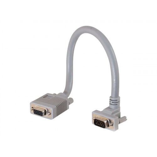 C2G Premium SXGA 90° Down Angled - VGA extension cable - HD-15 (M) to HD-15 (F) - 3 m - 90° connector C2G Premium SXGA 90° Down Angled - VGA extension cable - HD-15 (M) to HD-15 (F) - 3 m - 90° connector