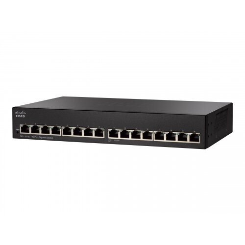 Cisco Small Business SG110-16 - Switch - unmanaged - 16 x 10/100/1000 - rack-mountable Cisco Small Business SG110-16 - Switch - unmanaged - 16 x 10/100/1000 - rack-mountable