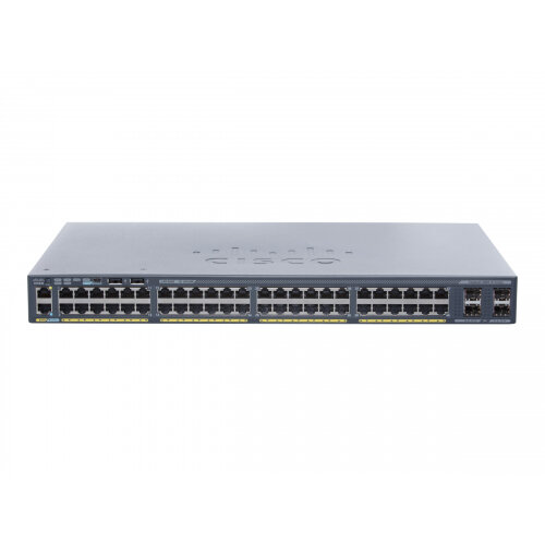 Cisco Catalyst 2960X-48TS-L - Switch - Managed - 48 x 10/100/1000 + 4 x Gigabit SFP - desktop, rack-mountable Cisco Catalyst 2960X-48TS-L - Switch - Managed - 48 x 10/100/1000 + 4 x Gigabit SFP - desktop, rack-mountable