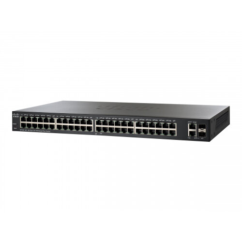 Cisco Small Business Smart Plus SF220-48 - Switch - Managed - 48 x 10/100 + 2 x combo Gigabit SFP - desktop, rack-mountable Cisco Small Business Smart Plus SF220-48 - Switch - Managed - 48 x 10/100 + 2 x combo Gigabit SFP - desktop, rack-mountable