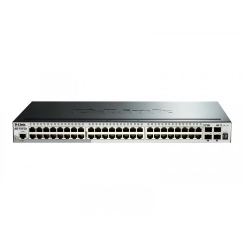 D-Link SmartPro DGS-1510-52X - Switch - L3 - Managed - 48 x 10/100/1000 + 4 x 10 Gigabit SFP+ - desktop, rack-mountable D-Link SmartPro DGS-1510-52X - Switch - L3 - Managed - 48 x 10/100/1000 + 4 x 10 Gigabit SFP+ - desktop, rack-mountable