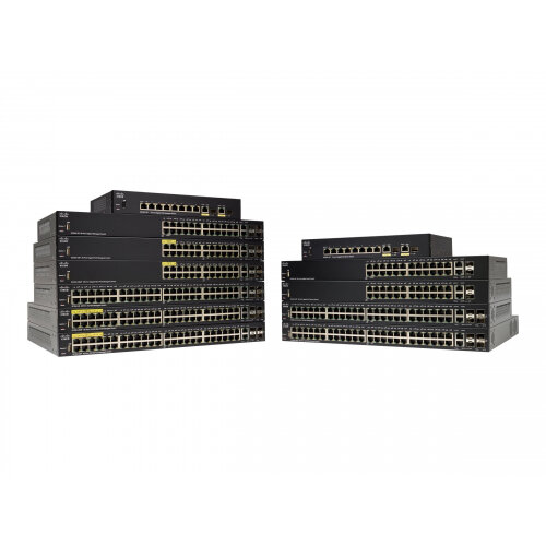 Cisco 350 Series SG350-28SFP - Switch - L3 - Managed - 24 x SFP + 2 x combo Gigabit Ethernet/Gigabit SFP - rack-mountable Cisco 350 Series SG350-28SFP - Switch - L3 - Managed - 24 x SFP + 2 x combo Gigabit Ethernet/Gigabit SFP - rack-mountable
