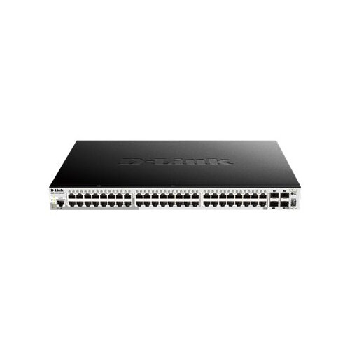 D-Link DGS 1510-52XMP - Switch - L3 - smart - 48 x 10/100/1000 (PoE+) + 4 x 10 Gigabit SFP+ - rack-mountable - PoE+ (370 W)