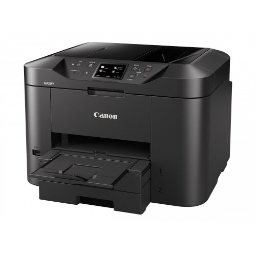 Canon MAXIFY MB2755 - Multifunction printer - colour - ink-jet - A4 (210x297 mm), Legal (216x356 mm) (original) - A4/Legal (media) - up to 22 ppm (copying) - up to 24 ipm (printing) - 500 sheets - 33.6 Kbps - USB 2.0, LAN, Wi-Fi(n), USB host