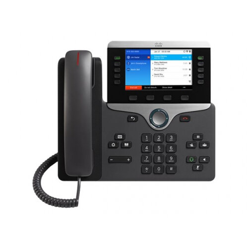 Cisco IP Phone 8861 - VoIP phone - IEEE 802.11a/b/g/n/ac (Wi-Fi) - SIP, RTP, SDP - 5 lines - charcoal Cisco IP Phone 8861 - VoIP phone - IEEE 802.11a/b/g/n/ac (Wi-Fi) - SIP, RTP, SDP - 5 lines - charcoal