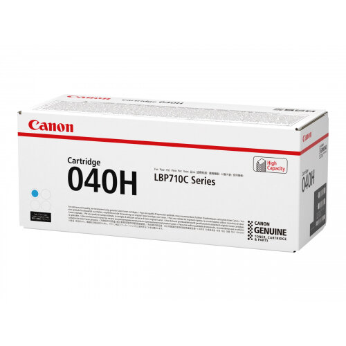 Canon 040 H - Cyan - original - toner cartridge - for imageCLASS LBP712Cdn; i-SENSYS LBP710Cx, LBP712Cx; Satera LBP712Ci Canon 040 H - Cyan - original - toner cartridge - for imageCLASS LBP712Cdn; i-SENSYS LBP710Cx, LBP712Cx; Satera LBP712Ci