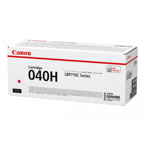 Canon 040 H - Magenta - original - toner cartridge - for imageCLASS LBP712Cdn; i-SENSYS LBP710Cx, LBP712Cx; Satera LBP712Ci Canon 040 H - Magenta - original - toner cartridge - for imageCLASS LBP712Cdn; i-SENSYS LBP710Cx, LBP712Cx; Satera LBP712Ci