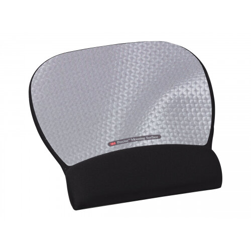3M Precise Mousing Surface with Gel Wrist Rest - Mouse pad with wrist pillow - silver 3M Precise Mousing Surface with Gel Wrist Rest - Mouse pad with wrist pillow - silver