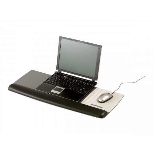 3M Tilt-Adjustable Platform for Keyboard and Mouse WR422LE - Keyboard/mouse wrist rest - black, metallic grey 3M Tilt-Adjustable Platform for Keyboard and Mouse WR422LE - Keyboard/mouse wrist rest - black, metallic grey