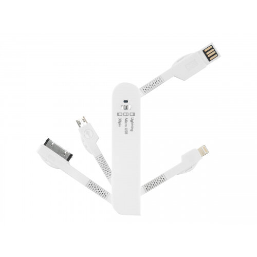 Dicota Smart connect - Charging / data cable - Lightning / USB - USB (M) to Apple Dock, Micro-USB Type B, Lightning (M)