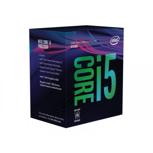Intel Core i5 8400 - 2.8 GHz - 6-core - 6 threads - 9 MB cache - LGA1151 Socket - Box Intel Core i5 8400 - 2.8 GHz - 6-core - 6 threads - 9 MB cache - LGA1151 Socket - Box