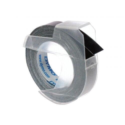 DYMO - Self-adhesive - black - Roll (0.9 cm x 3 m) 1 roll(s) 3D embossing tape - for DYMO Junior embosser DYMO - Self-adhesive - black - Roll (0.9 cm x 3 m) 1 roll(s) 3D embossing tape - for DYMO Junior embosser