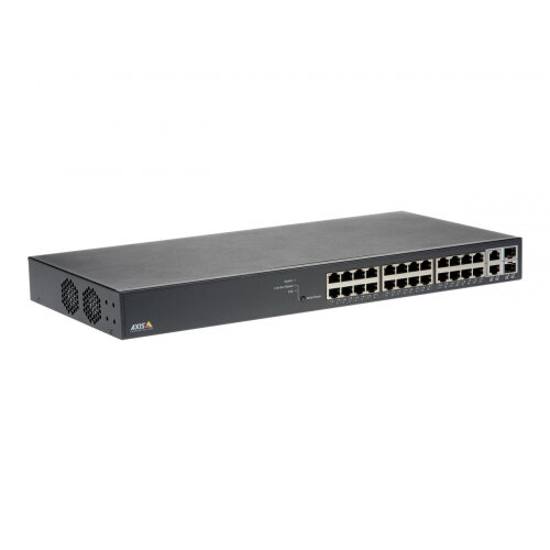 Axis T8524 PoE+ Network Switch - Switch - Managed - 24 x 10/100/1000 (PoE+) + 2 x combo Gigabit SFP (uplink) - desktop, rack-mountable - PoE+ (370 W) Axis T8524 PoE+ Network Switch - Switch - Managed - 24 x 10/100/1000 (PoE+) + 2 x combo Gigabit SFP (uplink) - desktop, rack-mountable - PoE+ (370 W)