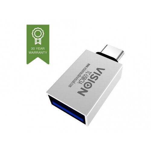 Vision - USB adapter - USB-C (M) to USB Type A (F) - USB 3.1 Gen 2 - white Vision - USB adapter - USB-C (M) to USB Type A (F) - USB 3.1 Gen 2 - white