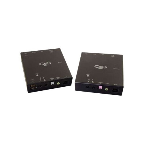 C2G HDBaseT HDMI + USB Over Cat5 Extender - Video/audio/infrared/USB/serial extender - HDBaseT 2.0 - up to 100 m C2G HDBaseT HDMI + USB Over Cat5 Extender - Video/audio/infrared/USB/serial extender - HDBaseT 2.0 - up to 100 m