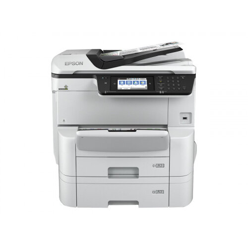 Epson WorkForce Pro WF-C8690DTWF - Multifunction printer - colour - ink-jet - A3/Ledger (media) - up to 22 ppm (copying) - up to 35 ppm (printing) - 835 sheets - 33.6 Kbps - Gigabit LAN, USB host, NFC, USB 3.0, USB 2.0 host, Wi-Fi(ac)