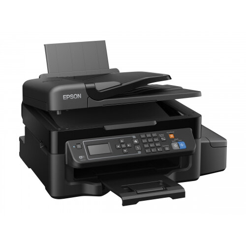 Epson EcoTank ET-4500 - Multifunction printer - colour - ink-jet - A4/Legal (media) - up to 33 ppm (printing) - 100 sheets - 33.6 Kbps - USB, LAN, Wi-Fi