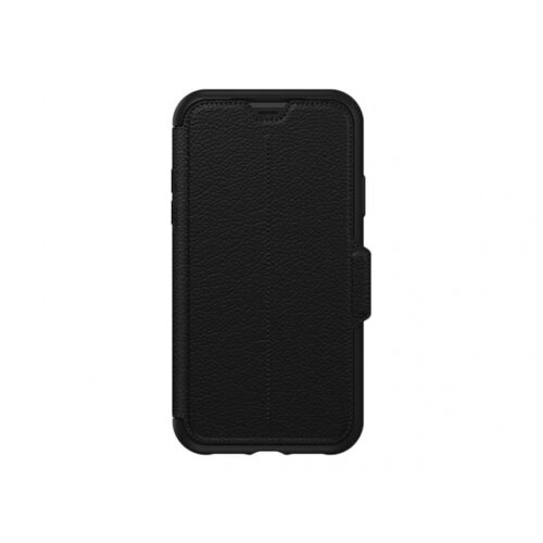 OtterBox Strada Series - Flip cover for mobile phone - leather, polycarbonate - shadow - for Apple iPhone XR OtterBox Strada Series - Flip cover for mobile phone - leather, polycarbonate - shadow - for Apple iPhone XR