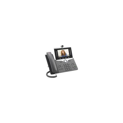 Cisco IP Phone 8865 - IP video phone - digital camera, Bluetooth interface - IEEE 802.11a/b/g/n/ac (Wi-Fi) - SIP, SDP - 5 lines - charcoal Cisco IP Phone 8865 - IP video phone - digital camera, Bluetooth interface - IEEE 802.11a/b/g/n/ac (Wi-Fi) - SIP, SDP - 5 lines - charcoal