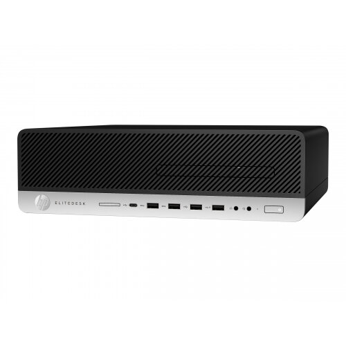 HP EliteDesk 800 G4 - SFF - 1 x Core i5 8500 / 3 GHz - RAM 8 GB - SSD 256 GB - NVMe, TLC - DVD-Writer - UHD Graphics 630 - GigE - Win 10 Pro 64-bit - monitor: none - keyboard: UK