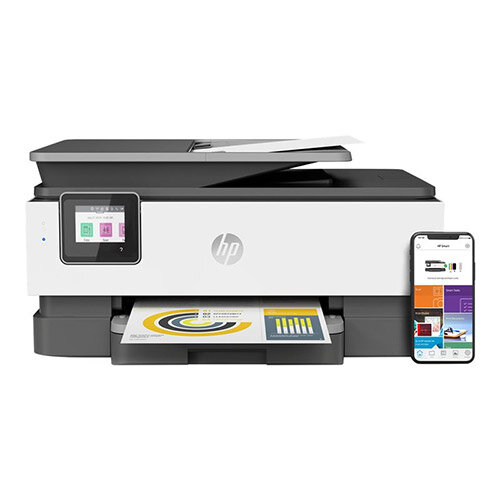 HP Officejet Pro 8022 All-in-One - Multifunction printer - colour - ink-jet - 216 x 297 mm (original) - A4/Legal (media) - up to 29 ppm (copying) - up to 29 ppm (printing) - 225 sheets - 33.6 Kbps - LAN, Wi-Fi(n) - light basalt HP Officejet Pro 8022 All-in-One - Multifunction printer - colour - ink-jet - 216 x 297 mm (original) - A4/Legal (media) - up to 29 ppm (copying) - up to 29 ppm (printing) - 225 sheets - 33.6 Kbps - LAN, Wi-Fi(n) - light basalt