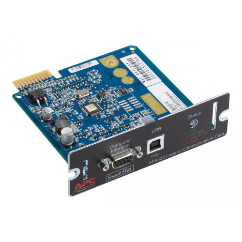 APC Legacy Communications SmartSlot Card - Remote management adapter - SmartSlot - USB, serial - black - for Smart-UPS 2200, 3000; Smart-UPS RT 3000, 5000; Smart-UPS X 1000, 1500, 2000, 2200, 3000 APC Legacy Communications SmartSlot Card - Remote management adapter - SmartSlot - USB, serial - black - for Smart-UPS 2200, 3000; Smart-UPS RT 3000, 5000; Smart-UPS X 1000, 1500, 2000, 2200, 3000