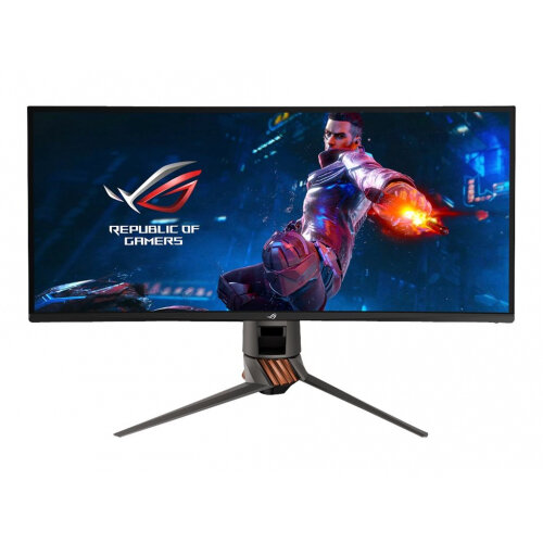 ASUS ROG SWIFT PG349Q - LED monitor - curved - 34.14&uot; - 3440 x 1440 - IPS - 300 cd/m&up2; - 1000:1 - 4 ms - HDMI, DisplayPort - speakers - armor titanium, plasma cooper ASUS ROG SWIFT PG349Q - LED monitor - curved - 34.14&uot; - 3440 x 1440 - IPS - 300 cd/m&up2; - 1000:1 - 4 ms - HDMI, DisplayPort - speakers - armor titanium, plasma cooper