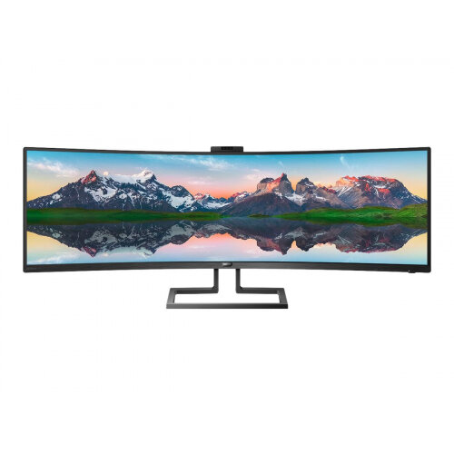 Philips Brilliance P-line 499P9H - LED monitor - curved - 49" (48.8" viewable) - 5120 x 1440 5K2K UltraWide - VA - 450 cd/m² - 3000:1 - 5 ms - speakers - textured black