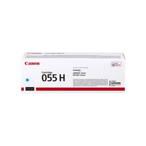 Canon 055 H - High capacity - cyan - original - toner cartridge - for i-SENSYS LBP663Cdw, LBP664Cx, MF742Cdw, MF744Cdw, MF746Cx Canon 055 H - High capacity - cyan - original - toner cartridge - for i-SENSYS LBP663Cdw, LBP664Cx, MF742Cdw, MF744Cdw, MF746Cx
