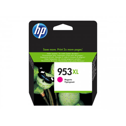 HP 953XL - 20.5 ml - High Yield - magenta - original - ink cartridge - for Officejet Pro 7720, 7730, 7740, 8218, 8710, 8715, 8720, 8725, 8730, 8740, 8745 HP 953XL - 20.5 ml - High Yield - magenta - original - ink cartridge - for Officejet Pro 7720, 7730, 7740, 8218, 8710, 8715, 8720, 8725, 8730, 8740, 8745