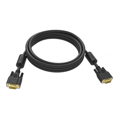 Vision Professional - VGA cable - HD-15 (VGA) (M) to HD-15 (VGA) (M) - 10 m - thumbscrews - black