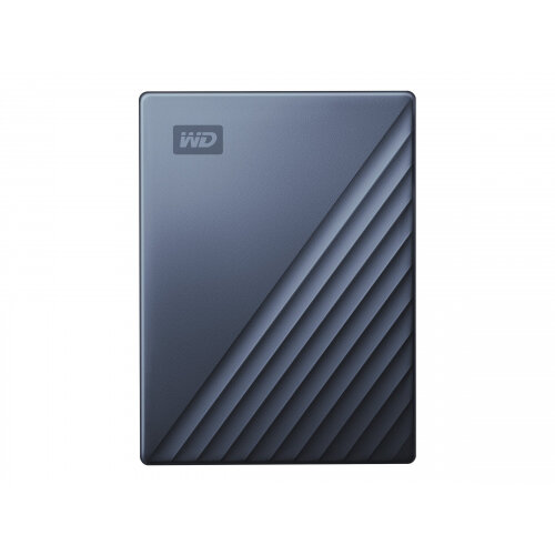 WD My Passport Ultra WDBFTM0040BBL - Hard drive - encrypted - 4 TB - external (portable) - USB 3.0 (USB-C connector) - 256-bit AES - blue