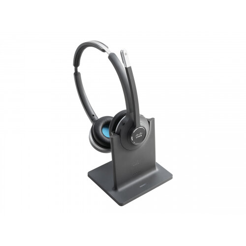 Cisco 562 Wireless Dual - Headset - on-ear - DECT 6.0 - wireless - with Multibase Station - for Cisco DX70, DX80; IP Phone 68XX; Webex Board 55, Board 70, Board 85, Room 55, Room 70