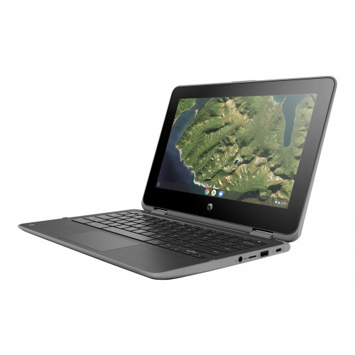 HP Chromebook x360 11 G2 - Education Edition - flip design - Celeron N4000 / 1.1 GHz - Google Chrome OS 64 - 4 GB RAM - 32 GB eMMC - 11.6" IPS touchscreen 1366 x 768 (HD) - HD Graphics 600 - Wi-Fi, Bluetooth - kbd: UK