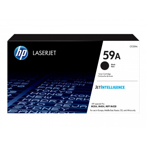 HP 59A - Black - original - LaserJet - toner cartridge (CF259A) - for LaserJet Pro M404dn, M404dw, M404n, MFP M428dw, MFP M428fdn, MFP M428fdw HP 59A - Black - original - LaserJet - toner cartridge (CF259A) - for LaserJet Pro M404dn, M404dw, M404n, MFP M428dw, MFP M428fdn, MFP M428fdw