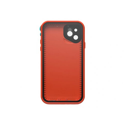 LifeProof Fre - Protective waterproof case for mobile phone - aqua, red orange - for Apple iPhone 11