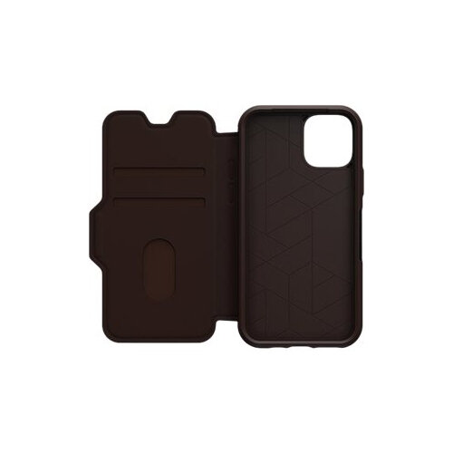 OtterBox Strada Series - Flip cover for mobile phone - leather, polycarbonate - espresso brown - for Apple iPhone 11 Pro