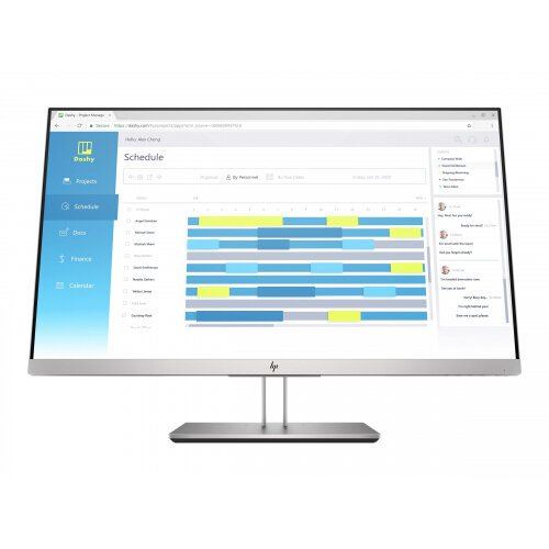 HP EliteDisplay E273d Docking Monitor - LED monitor - 27" (27" viewable) - 1920 x 1080 Full HD (1080p) - IPS - 250 cd/m² - 1000:1 - 5 ms - HDMI, VGA, DisplayPort, USB-C