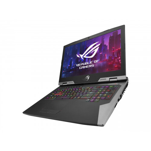 ASUS ROG G703GXR EV003T - Core i7 9750H / 2.6 GHz - Win 10 Home 64-bit - 32 GB RAM - 512 GB SSD NVMe + 1 TB Hybrid Drive - 17.3&uot; 1920 x 1080 (Full HD) - GF RTX 2080 - 802.11ac, Bluetooth - black, titanium with hairline, black rubber painting ASUS ROG G703GXR EV003T - Core i7 9750H / 2.6 GHz - Win 10 Home 64-bit - 32 GB RAM - 512 GB SSD NVMe + 1 TB Hybrid Drive - 17.3&uot; 1920 x 1080 (Full HD) - GF RTX 2080 - 802.11ac, Bluetooth - black, titanium with hairline, black rubber painting