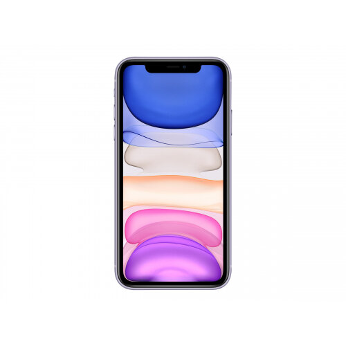 Apple iPhone 11 - Smartphone - dual-SIM - 4G Gigabit Class LTE - 128 GB - GSM - 6.1" - 1792 x 828 pixels (326 ppi) - Liquid Retina HD display (12 MP front camera) - 2x rear cameras - purple