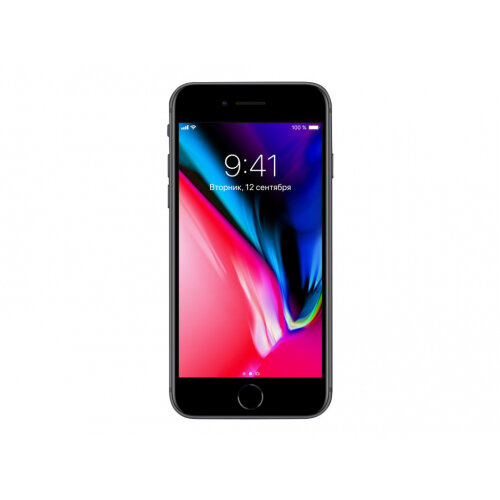 Apple iPhone 8 - Smartphone - 4G LTE Advanced - 128 GB - GSM - 4.7" - 1334 x 750 pixels (326 ppi) - Retina HD - 12 MP (7 MP front camera) - space grey