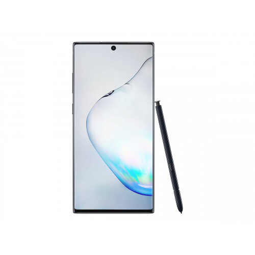 Samsung Galaxy Note10+ - Smartphone - dual-SIM - 4G LTE - 256 GB - microSDXC slot - TD-SCDMA / UMTS / GSM - 6.8" - 3040 x 1440 pixels (498 ppi) - Dynamic AMOLED - RAM 12 GB (10 MP front camera) - 4x rear cameras - Android - aura black