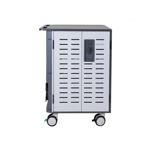 Ergotron Zip40 - Cart charge and management for 40 tablets / notebooks - lockable - steel - grey, white - screen size: up to 15.6"