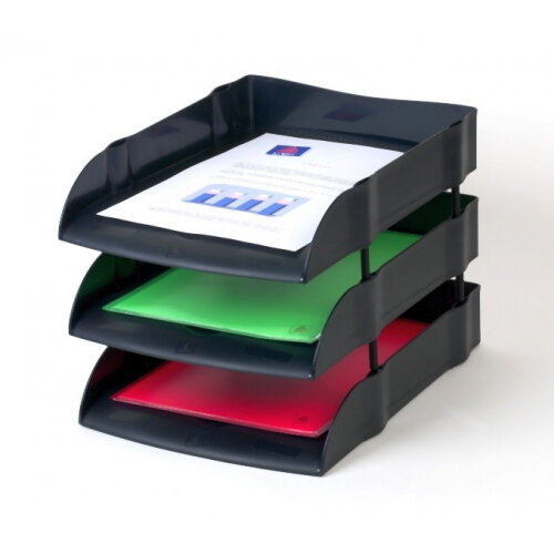 Avery DTR Eco Letter Tray A4/Foolscap Portrait Black - DR100BLK