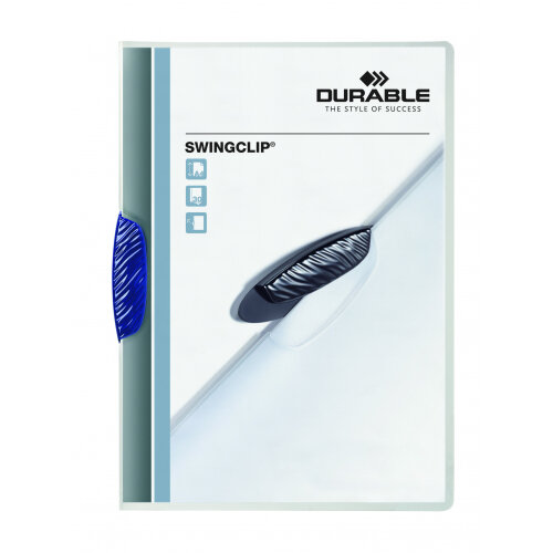 Durable Swingclip Report Folder A4 Blue (Pack 25) 226007