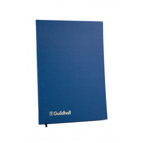Guildhall Account Book Casebound 298x203mm 5 Cash Columns 80 Pages Blue - 31/5Z
