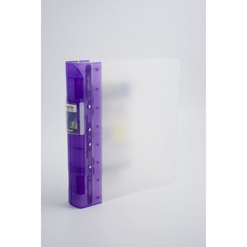 Guildhall GLX Ergogrip Ring Binder Polypropylene 8 Prongs Making 4 x 55mm Rings A4 Lilac (Pack 2) - 4544Z